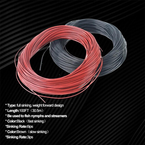 Sinking Fly Line Weight Forward 4-9WF 100 ft 1