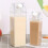 Μπουκάλι νερού από χαρτόνι γάλακτος 500ml/1000ml, διαφανές πλαστικό φορητό διαφανές 4