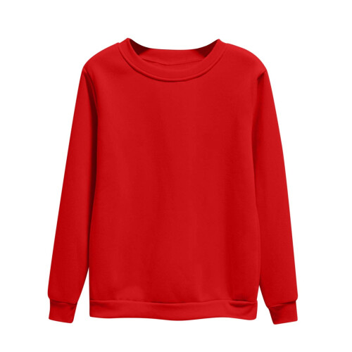 Φούτερ για γυναίκες Plus Size, Γυναικεία Oversized Φούτερ με Στρογγυλή Λαιμόκοψη, 2