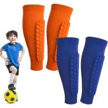 Shin Defender Shin Guards Kids 2 Pair, Shindefender Shin Guards Soccer, with Honeycomb Pads, for Soccer Kids Youth Adult