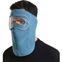 Maschera facciale invernale antivento con occhiali staccabili e