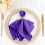 Lot de 5 serviettes de table en polyester violet de 43 cm (17 pouces). 1