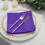 Lot de 5 serviettes de table en polyester violet de 43 cm (17 pouces). 8
