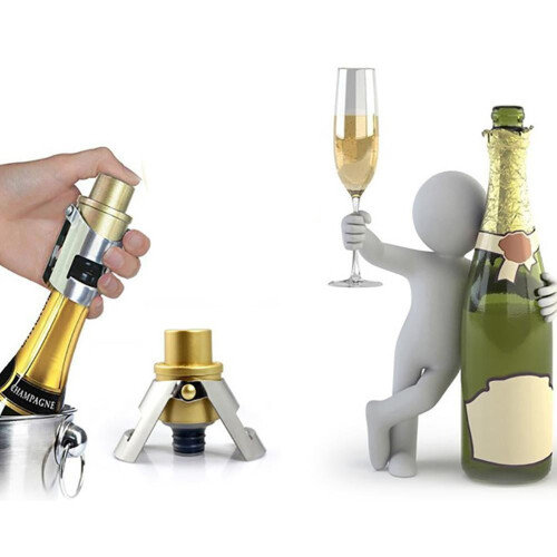 Vákuumos pezsgősdugó nyomáspumpával, Keep Fizz Bubbly Wine Bot B1X0