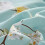 Floral Comforter Set Aqua Reversible Twin 3pcs 6