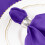 Lot de 5 serviettes de table en polyester violet de 43 cm (17 pouces). 4