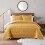 Boho yellow twin quilt set with tassels 2 pcs 1