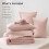 Queen Comforter Set Blush Pink 7-Piece 5