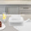 Boîte à mouchoirs décorative en silicone blanc (1 pièce) 7