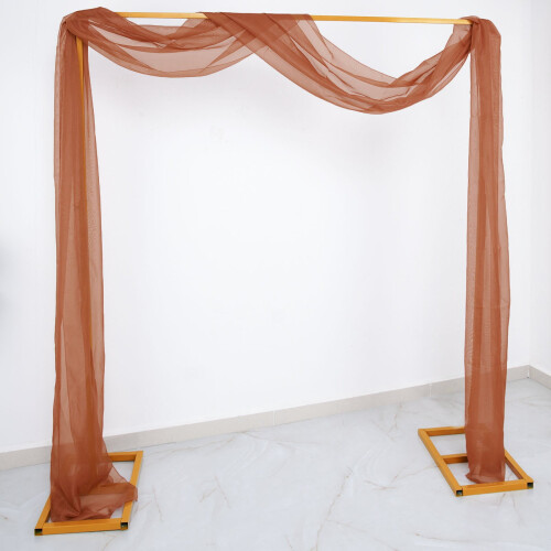 BalsaCircle Terracotta 18ft Διαφανές Οργάντζα Κουρτίνας με Φόντο για Διακοσμήσεις Παραθύρου