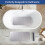 Antislip badmat met zuignappen, 27x15 inch 2