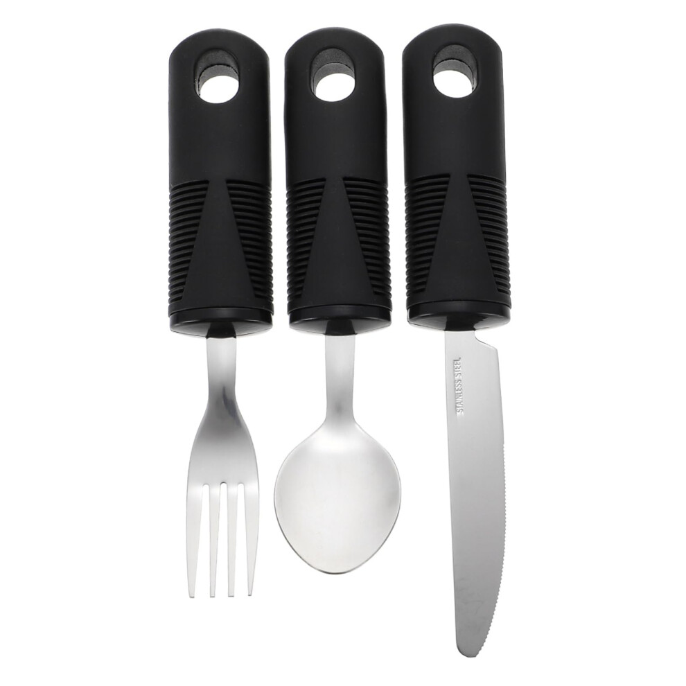 Adaptive Utensils for Seniors Ergonomic EasyGrip Cutlery Set for Elderly Stable Handling Dining