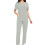 Σετ Scrubs for Women2Piece για γυναίκες, μονόχρωμο τοπ με κοντό μανίκι και V λαιμόκοψη, 1