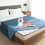 Coperta per cani impermeabile e reversibile, 132x208 cm, blu 2