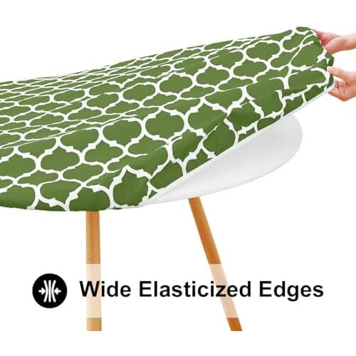 Round Elastic Tablecloth 45-56 in Flannel-Backed Vinyl 2