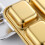 Edelstahl-Esstablett mit 6 Fächern, Gold 6