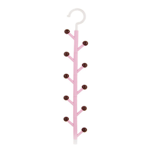 Krawattenhalter für Kleiderschränke, Kleiderbügel, rosa 2