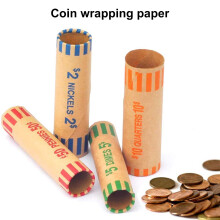 10 pezzi di involucri preformati per monete, rotoli assortiti con codice colore per monete da 25 centesimi e 1 centesimo, ideali per banche, negozi