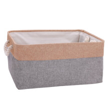 Cesto portaoggetti doppio MesaSe per biancheria – Organizer versatile per vestiti, cosmetici e altro (Piccolo, 31x21x12 cm)