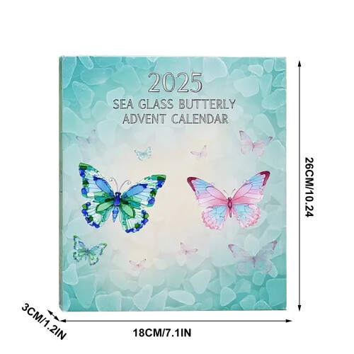 Ημερολόγιο Advent Butterfly2025Ακρυλικό 24ήμερο ντεκόρ 1
