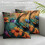 Față de pernă cu model colibri abstract – pluș scurt, 45x45cm 3