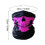 Neck Skull Mask for Men Half Face Cover Blue 2