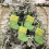 Green Plush Christmas Stocking with Initial Embroidery 2