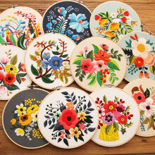 DIY-Stickset mit floralen Mustern, Stickset, Kreuzstich-Sets für Anfänger und Bastelliebhaber