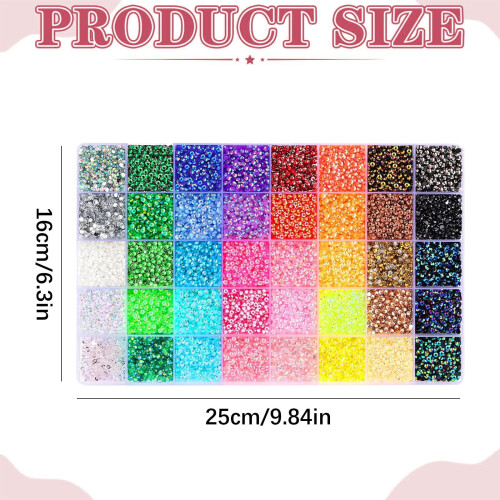 Rhinestones Glóthach Roisín3mm40Dath32000pcs 2