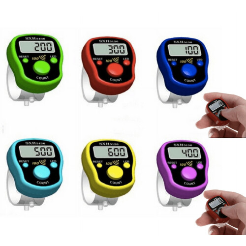 Ηλεκτρικός μετρητής δακτυλίων 0-99999 με LCD & LED, για προσευχή, ράψιμο, πλέξιμο – 10
