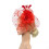 Fascia per capelli quadrata in rete rossa da donna – 30 cm 5
