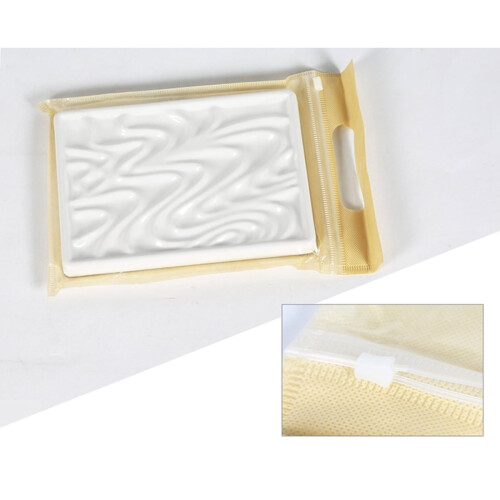 Painting Wave Palette Rectangular Palette White Watercolor Palette Ceramic Palette 1