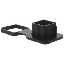 Worgeous trekhaakslot/aanhangerhoes 20,5 x 8,2 x 4,3 cm zwart