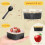 Teglie quadrate per mini torte da 140 g (5 oz) con coperchi e cucchiaini (80 set) 2