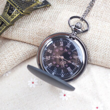 Reloj de bolsillo de cuarzo ligero para muñeca, color negro mate, para hombre y mujer.