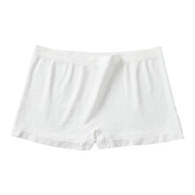 Dames Boyshort Slipjes Naadloos Nylon Ondergoed Stretch Boxershorts Onzichtbare Boyshorts Hoge Taille Boyshort Slipjes Wit S-3XL