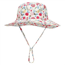 Chapeau de soleil pour bébé, chapeau de plage/baignoire pour tout-petit, chapeau bob d'été à large bord ajustable pour bébé garçon et fille