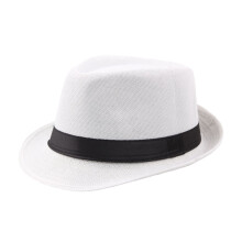GROFRY Mænd Ensfarvet Bred Skygge Fedora Filt Hat Panama Kasket Bådkasket Sommer Strand Solhat