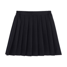Saia plissada de verão para meninas, preta, com cintura elástica, tamanho 3-4 anos – ideal para uniforme escolar e apresentações.