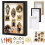 Kit YOCBZ Mini Museum Silhouette Box con cornici dorate e 2