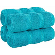 Luxuriöse Waschlappen fürs Badezimmer, 600 g/m², 100 % Baumwolle, 4-teiliges türkisches Waschlappen-Set, 33 x 33 cm, weiche Tücher für Körper