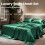 Queen Satin Sheet Set 4-Piece Deep Pocket 5