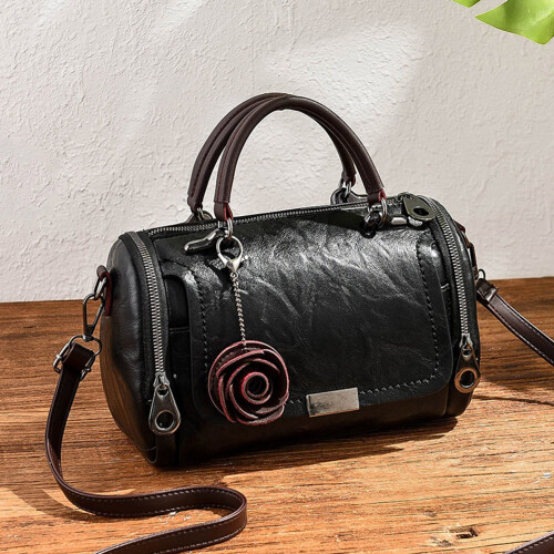 Vintage τσάντες crossbody με λαβή στο πάνω μέρος για γυναίκες με ροζ ρετρό δερμάτινες 1