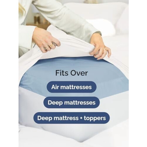 Drap-housse King à poches extra profondes 45–60 cm 2