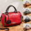 Vintage τσάντες crossbody με λαβή στο πάνω μέρος για γυναίκες με ροζ ρετρό δερμάτινες 4