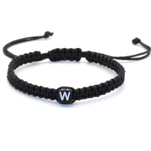 Paararmbanden, handgemaakte paararmbanden met oog voor detail, armband met 26 aanpasbare letters, W