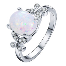 Vestlig oval ædelstensring til kvinder, smykker, sølv, sommerfugl, cubic zircons, boheme, boho, ringe, smykker, gaver til hende, kone, mor