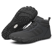 Men's Ankle Winter Boots Faux Fur Lining Waterproof Warm Snow Boots Booties with Memory Foam