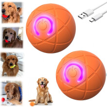 Bola Interativa Viral para Cães – Recarregável via USB, Compatível com Raças Pequenas, Médias e Grandes