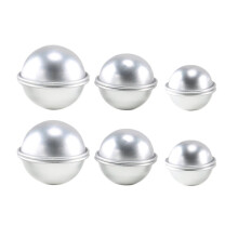 Conjunto de 6 Moldes para Bombas de Banho DIY em Formato de Esfera e Bola - Ferramentas e Materiais